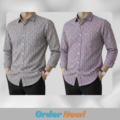 Men's Full Sleeve Grameen Check Shirt