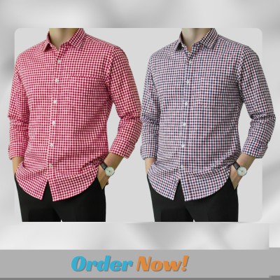 Men's Full Sleeve Grameen Check Shirt