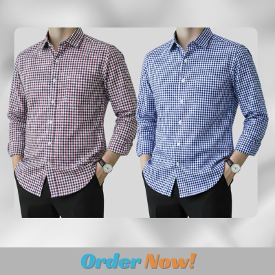 Men's Full Sleeve Grameen Check Shirt