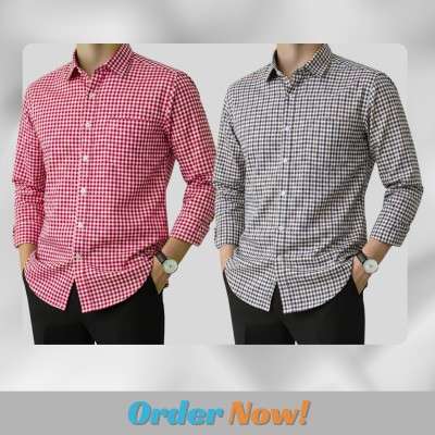 Men's Full Sleeve Grameen Check Shirt