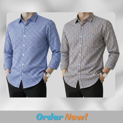 Men's Full Sleeve Grameen Check Shirt