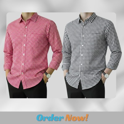 Men's Full Sleeve Grameen Check Shirt