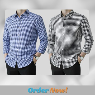 Men's Full Sleeve Grameen Check Shirt