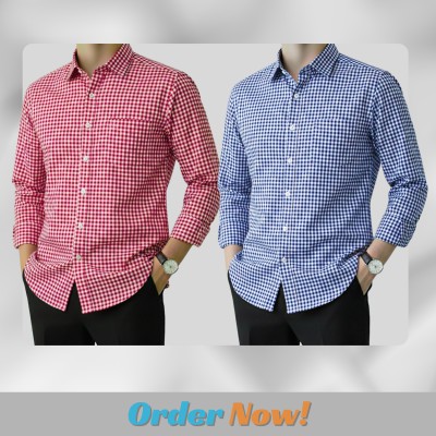 Men's Full Sleeve Grameen Check Shirt