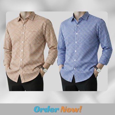 Men's Full Sleeve Grameen Check Shirt