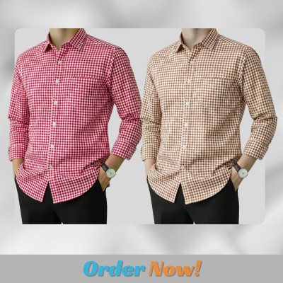 Men's Full Sleeve Grameen Check Shirt