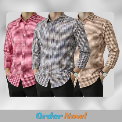 Men's Full Sleeve Grameen Check Shirt