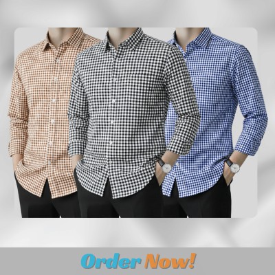 Men's Full Sleeve Grameen Check Shirt