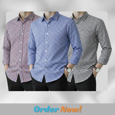 Men's Full Sleeve Grameen Check Shirt