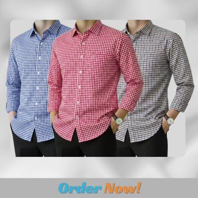 Men's Full Sleeve Grameen Check Shirt