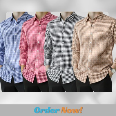 Men's Full Sleeve Grameen Check Shirt