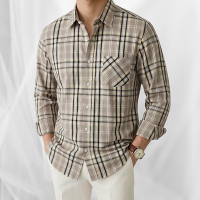 Men's Full Sleeve Cotton Check Shirt