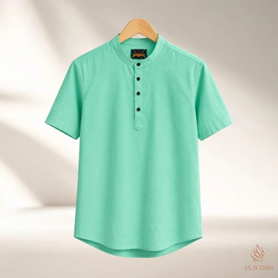 Men's Half Sleeve OXF Katua- Pastel Mint