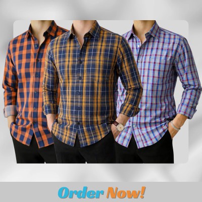 Men's Full Sleeve Check Shirt