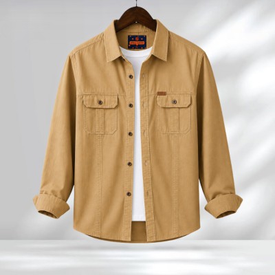 Full Sleeves Double Pocket Panel Shirt