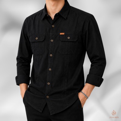 Full Sleeves Two Pocket Panel Shirt