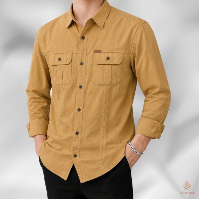 Full Sleeves Two Pocket Panel Shirt