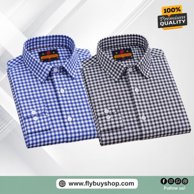2 Pc Combo Full Sleeve Premium Grameen Check Shirt