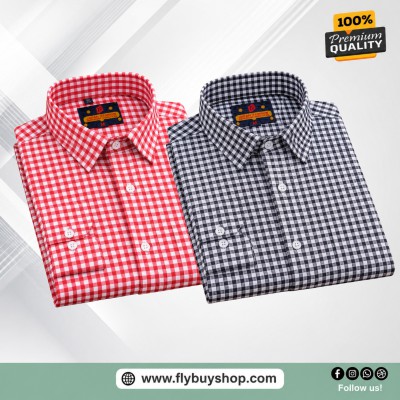 2 Pc Combo Full Sleeve Premium Grameen Check Shirt