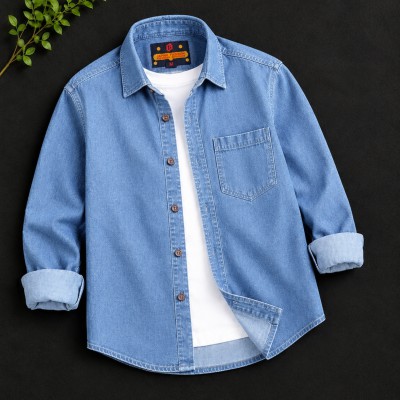 PREMIUM SINGLE POCKET DENIM SHIRT