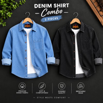 PREMIUM SINGLE POCKET DENIM SHIRT