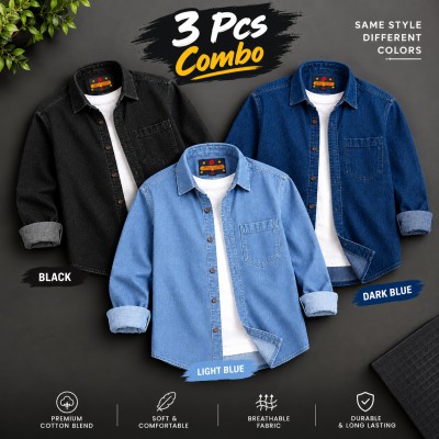 PREMIUM SINGLE POCKET DENIM SHIRT